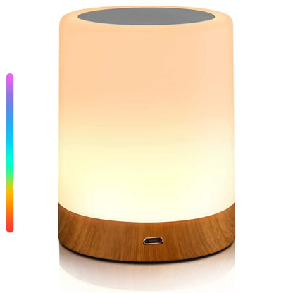 Lámpara táctil LED, lámpara de mesa, lámpara de noche, lámpara de mesa RGB, lámpara de dormitorio con Sensor táctil, lámpara de escritorio portátil, luz RGB para regalos de niños