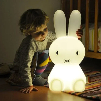 Éclairage mignon lapin éclairage lumière d'ambiance veilleuse LED lumières ampères pour chambre lampe d'écriture lampe de bureau lampe de nuit pour enfants cadeau