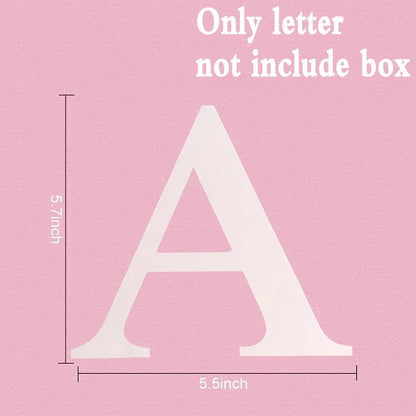 27/25cm Custom Transparent Letter Box A-Z Baby Shower Girl 1st Birthday Party Decoration Kids Wedding Birthday Balloon DIY Box