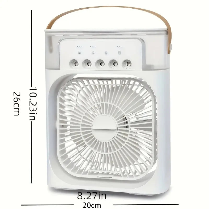 Ventilateur de climatiseur Portable, petit refroidisseur d'air, humidificateur, ventilateur d'hydrorefroidissement, réglage de l'air Portable pour le bureau, 3 vitesses