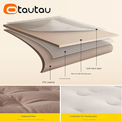 OTAUTAU 2-seat Folding Inflatable Sofa Bed Portable Camping Mattress Chaise Lounge Recliner Outdoor Furniture SF102