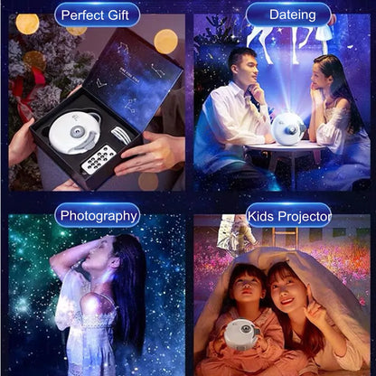 Projecteur d'étoiles LED 32 en 1, veilleuse de Projection de planétarium, galaxie, ciel étoilé, lampe pour enfants, Rechargeable par USB, décoration de chambre