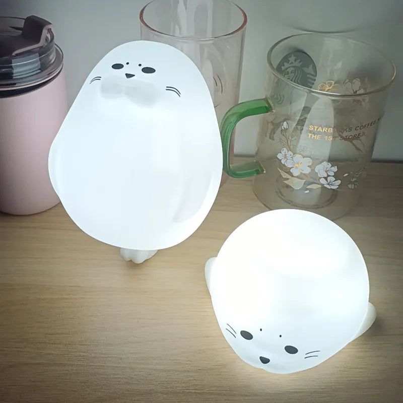 Mignon joint Silicone petite LED veilleuse chevet salon chambre Protection des yeux veilleuse cadeau de journée des enfants lumière Usb