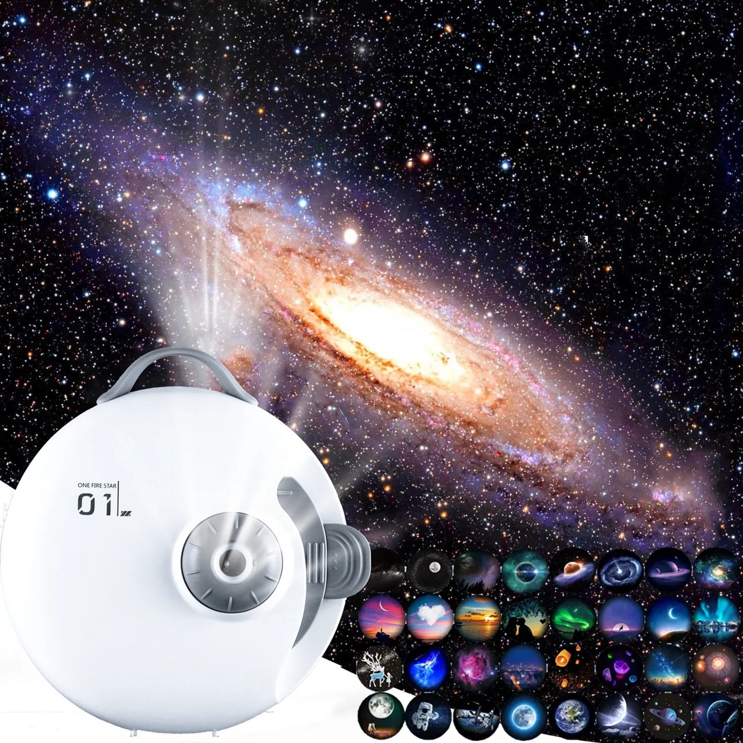 Projecteur de planétarium galaxie 32 en 1, veilleuse de ciel étoilé avec Bluetooth, projecteur d'étoiles de musique, lampe LED pour décoration de chambre d'enfants