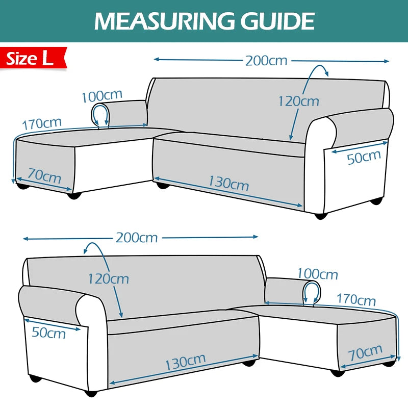 Funda de sofá impermeable L Shap para sala de estar, funda de sofá reclinable a cuadros antideslizante, funda de sofá, fundas de sofá para hogar y Hotel