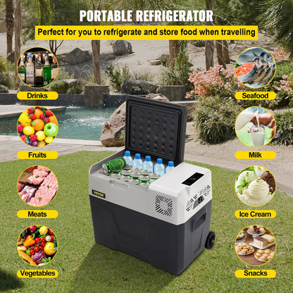 VEVOR 30L 40L 50L Mini refrigerador para coche pequeño refrigerador congelador compresor portátil refrigerador 12V/24V 220V para conducir Camping Picnic