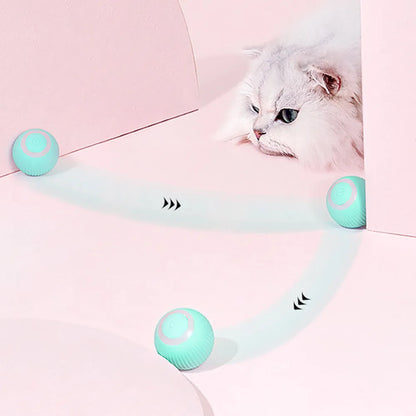 Juguetes de Gato elegante, bola rodante automática, juguetes eléctricos para gatos, interactivos para entrenamiento de gatos, juguetes para gatitos automóviles para jugar en interiores