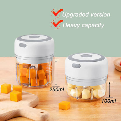 Mini hachoir à ail électrique hachoir à viande USB broyeur à ail Machine robuste et Durable broyeur de légumes au gingembre écrasé ustensiles de cuisine