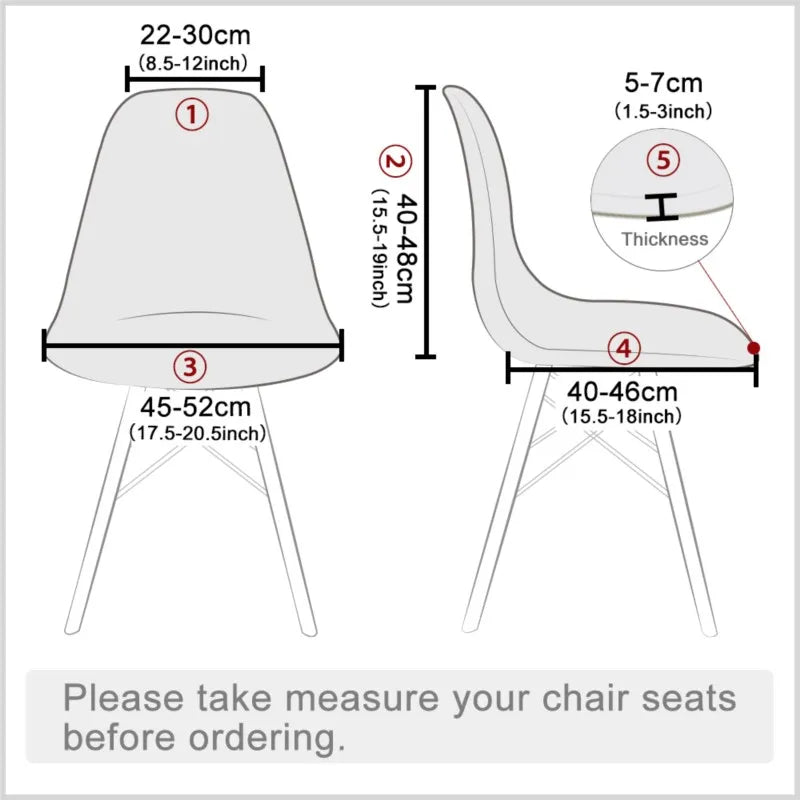 Housse de chaise à coque de couleur unie, extensible, bon marché, à dossier court, imprimée, pour siège de salle à manger, maison, Bar, hôtel, fête, Banquet