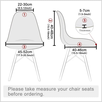 Housse de chaise à coque de couleur unie, extensible, bon marché, à dossier court, imprimée, pour siège de salle à manger, maison, Bar, hôtel, fête, Banquet