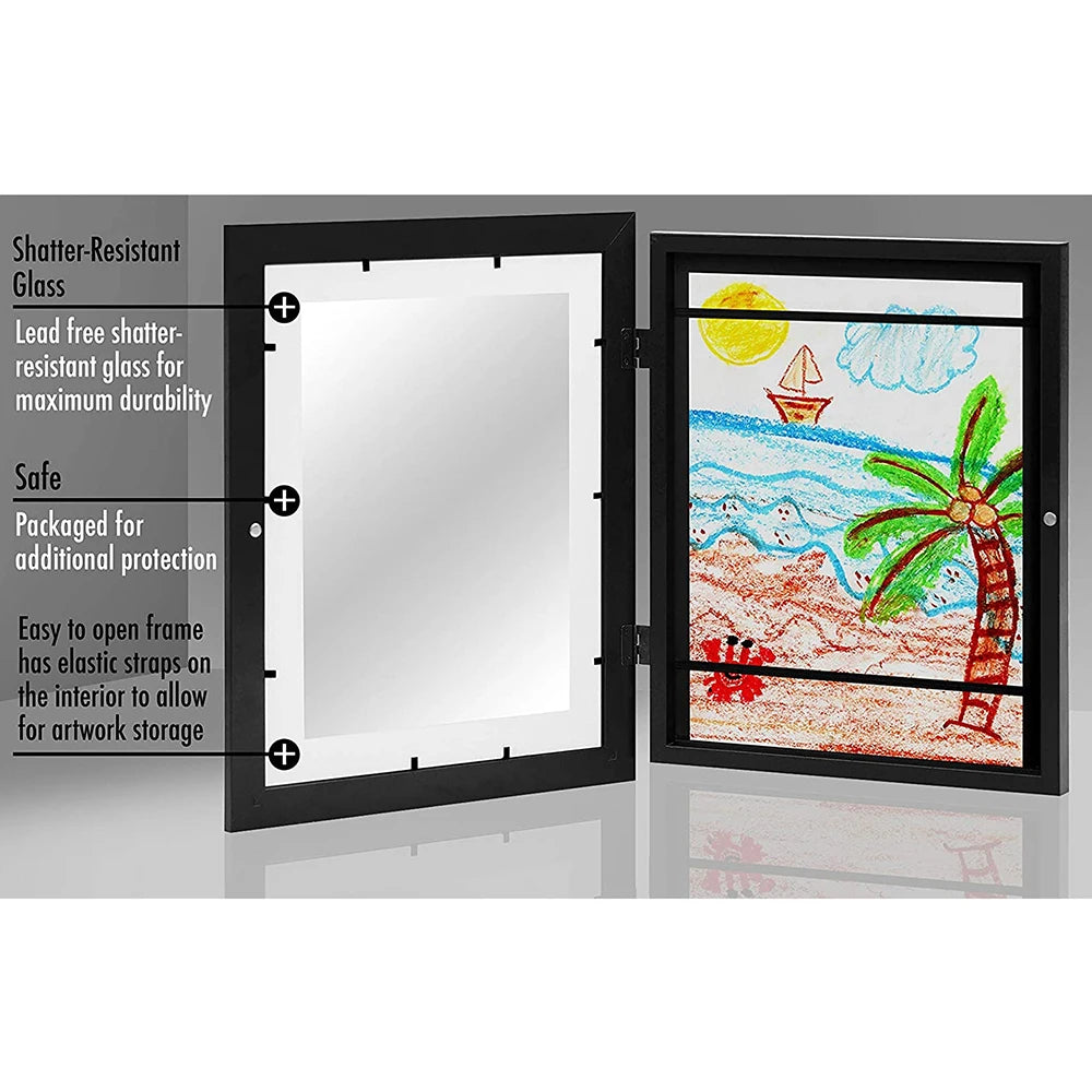 Children Art Frames Magnetic Front Open Changeable Kids Frametory for Poster Photo Drawing Paintings Pictures Display Home Decor