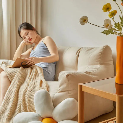 Sofá perezoso, Mini bolsa de frijol de tela, asiento individual informal, dormitorio de dibujos animados, sofá individual doble para balcón, Tatami de lectura, muebles para el hogar