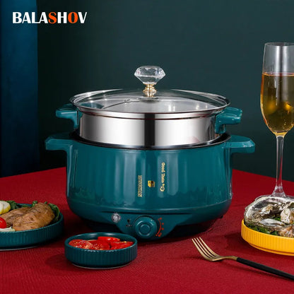 Electric MultiCooker Rice Cooker Multifunctional Frying Flat Pan Non-stick Cookware Multi Hotpot Soup Cooking Kitchen Appliances