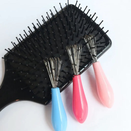 Nettoyeur de brosse à cheveux, peigne, poignée en plastique, dissolvant de brosse de nettoyage, outils de beauté intégrés, produits de nettoyage, fournitures de nettoyage, 2 pièces