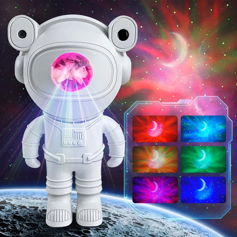 Bluetooth Starry Sky Moon Star Galaxy Projector Night Light Astronaut Nebula Galaxy Lighting Night Lamp for Children Gifts