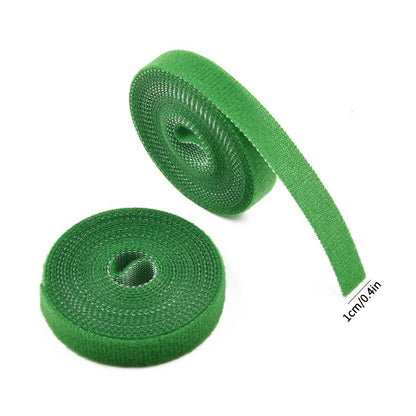 3 rouleaux de ficelle de jardin verte, attaches pour plantes, Bandage en Nylon, boucle de crochet de jardin, Support d'enveloppe de canne en bambou, accessoires de jardin