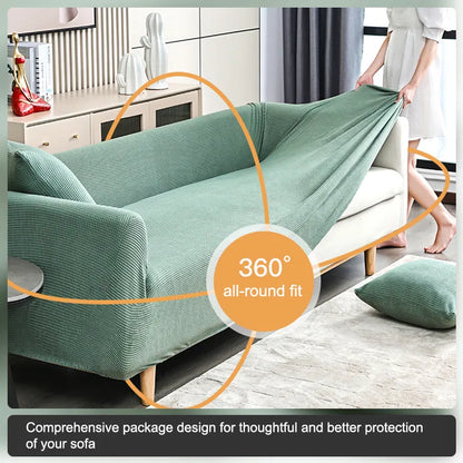 Fundas de sofá elásticas para sala de estar, sillón geométrico tejido de rejilla de maíz, fundas de sofá, Protector de silla, decoración del hogar