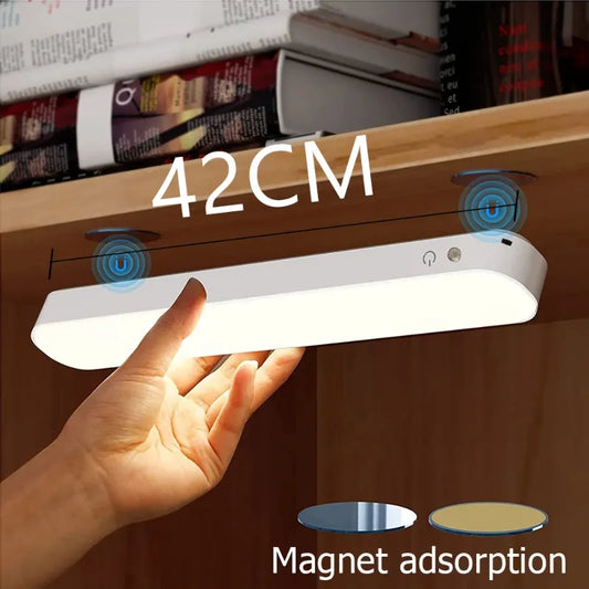 Lámpara de escritorio de 42CM, luz LED USB, lámpara recargable para escritorio de ordenador, soporte magnético de lectura para oficina, estudio, decoración de dormitorio