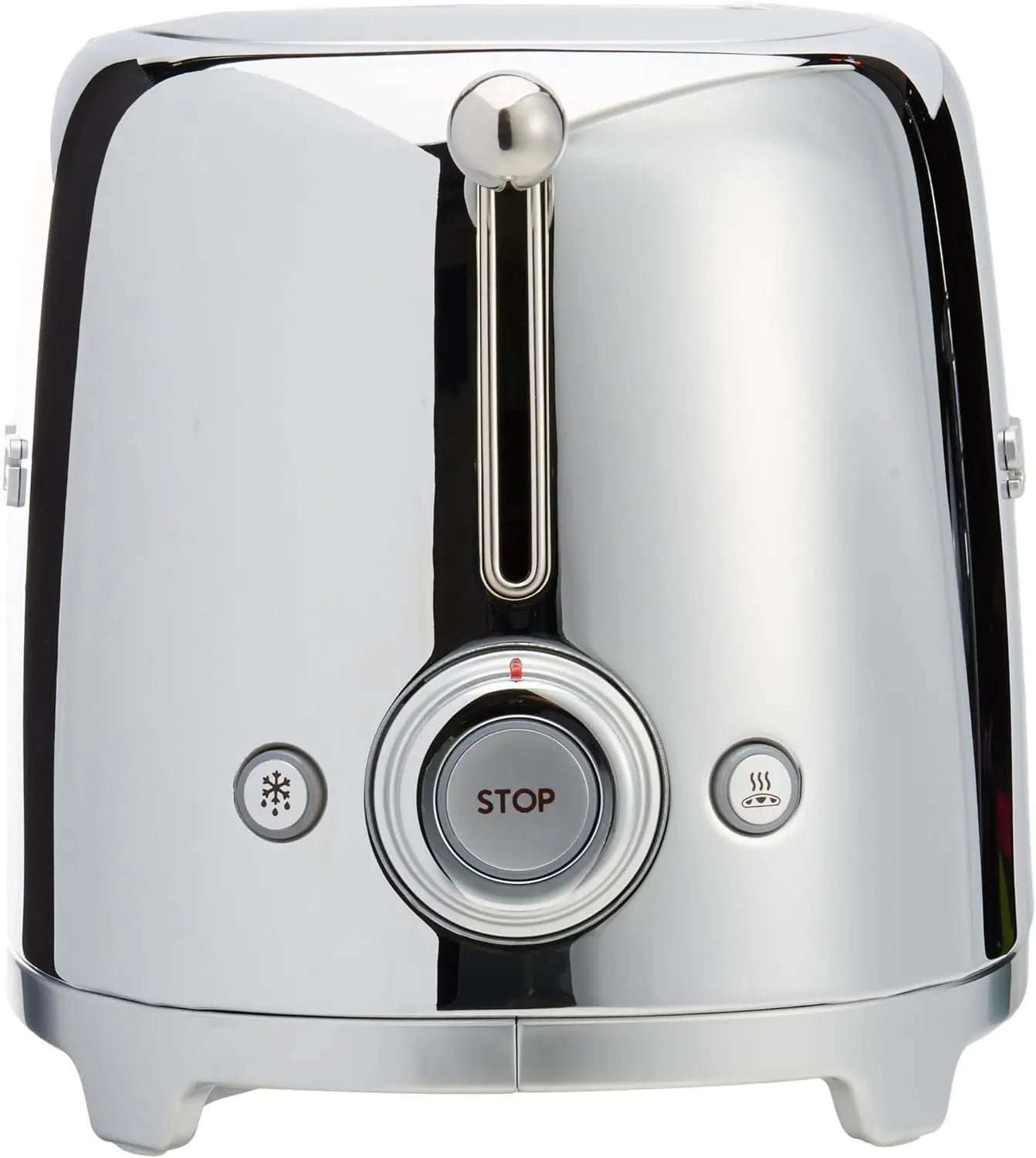 Smeg TSF02SSUS 50's Retro Style Aesthetic 4 Slice Toaster, Chrome