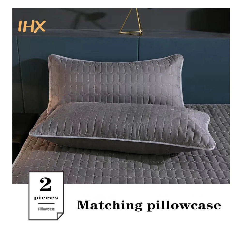 Waterproof Thicken Mattress Pad Protector Skin-Friendly Durable Fitted Sheet Bed Cover Latex Mat Cover 150x200 180x200 160x200