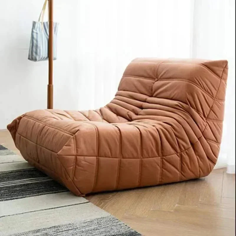 Sofá elástico relajante de terciopelo para habitación reclinable, silla de juegos, decoración individual, Divano de lectura recta, muebles para el hogar