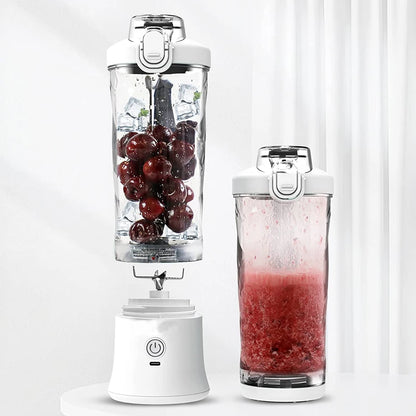 Portable Blender 600ML Electric Juicer Fruit Mixers 4000mAh USB Rechargeable Smoothie Blender Mini Personal Juicer Cup