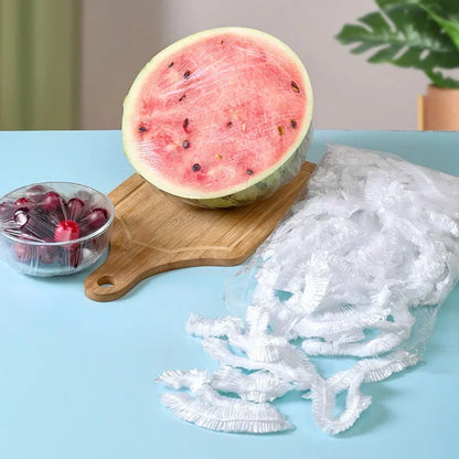 Couverture alimentaire jetable Saran Wrap sac en plastique de qualité alimentaire sac de stockage de fruits et légumes sac en plastique élastique cuisine conservation fraîche