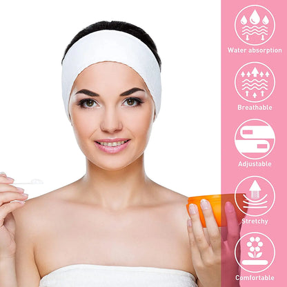 Banda para la cabeza ajustable, diadema ancha para Yoga, Spa, baño, ducha, maquillaje, lavado de cara, diadema cosmética para mujeres, accesorios de maquillaje