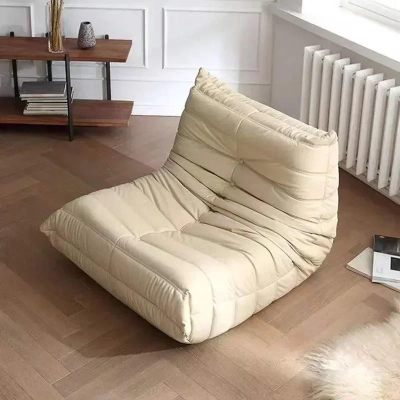 Sofá elástico relajante de terciopelo para habitación reclinable, silla de juegos, decoración individual, Divano de lectura recta, muebles para el hogar