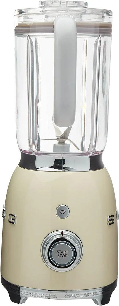 Smeg BLF01CRUS Licuadora estilo años 50, crema, 48 onzas