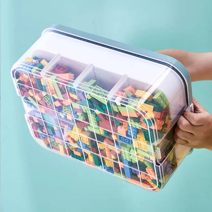 Building Blocks Storage Box Stackable Toys Organizer Storage Case Sundries Container Cosmetic Box