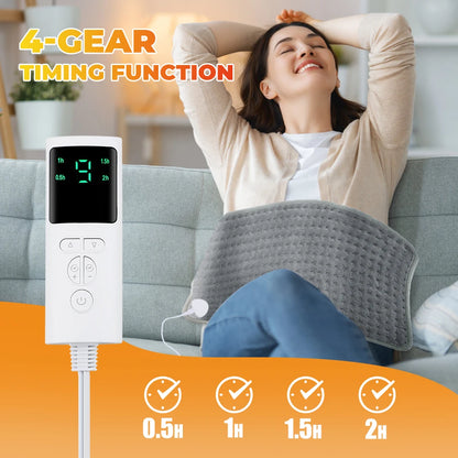 Manta calefactora eléctrica de 58x29CM, estera calefactora, almohadilla eléctrica para cama, sofá, mantas térmicas cálidas para invierno, calentador para uso doméstico