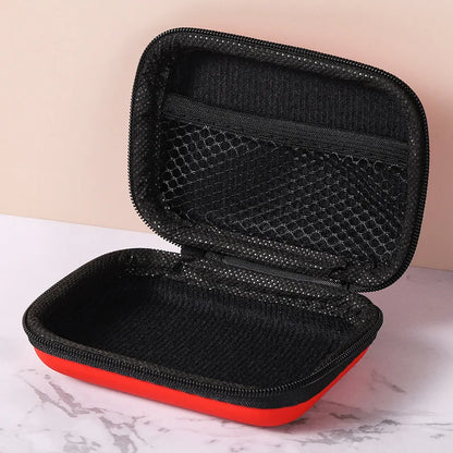 Bolsa de almacenamiento de viaje para artículos diversos, estuche de carga para paquete de auriculares, bolsa con cremallera, organizador de cables de viaje portátil, almacenamiento electrónico