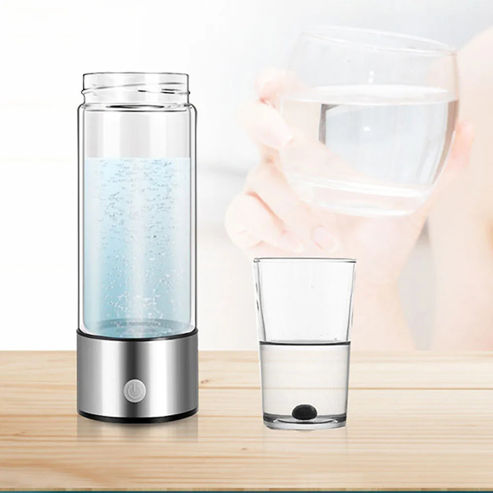 Générateur d'hydrogène et d'eau alcaline, bouteille ioniseur d'eau Portable Rechargeable, tasse d'eau Super antioxydante riche en hydrogène