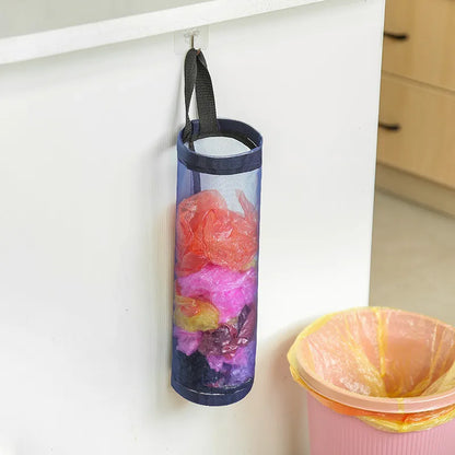 Kitchen Grocery Bag Home Holder Wall Mount Plastic Bag Holder Dispenser Hanging Storage Trash Garbage Bag Garbage Organizer