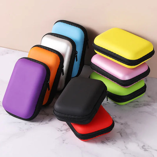 Sundries Travel Storage Bag Charging Case for Earphone Package Zipper Bag Portable Travel Cable Organizer Electronics Storage