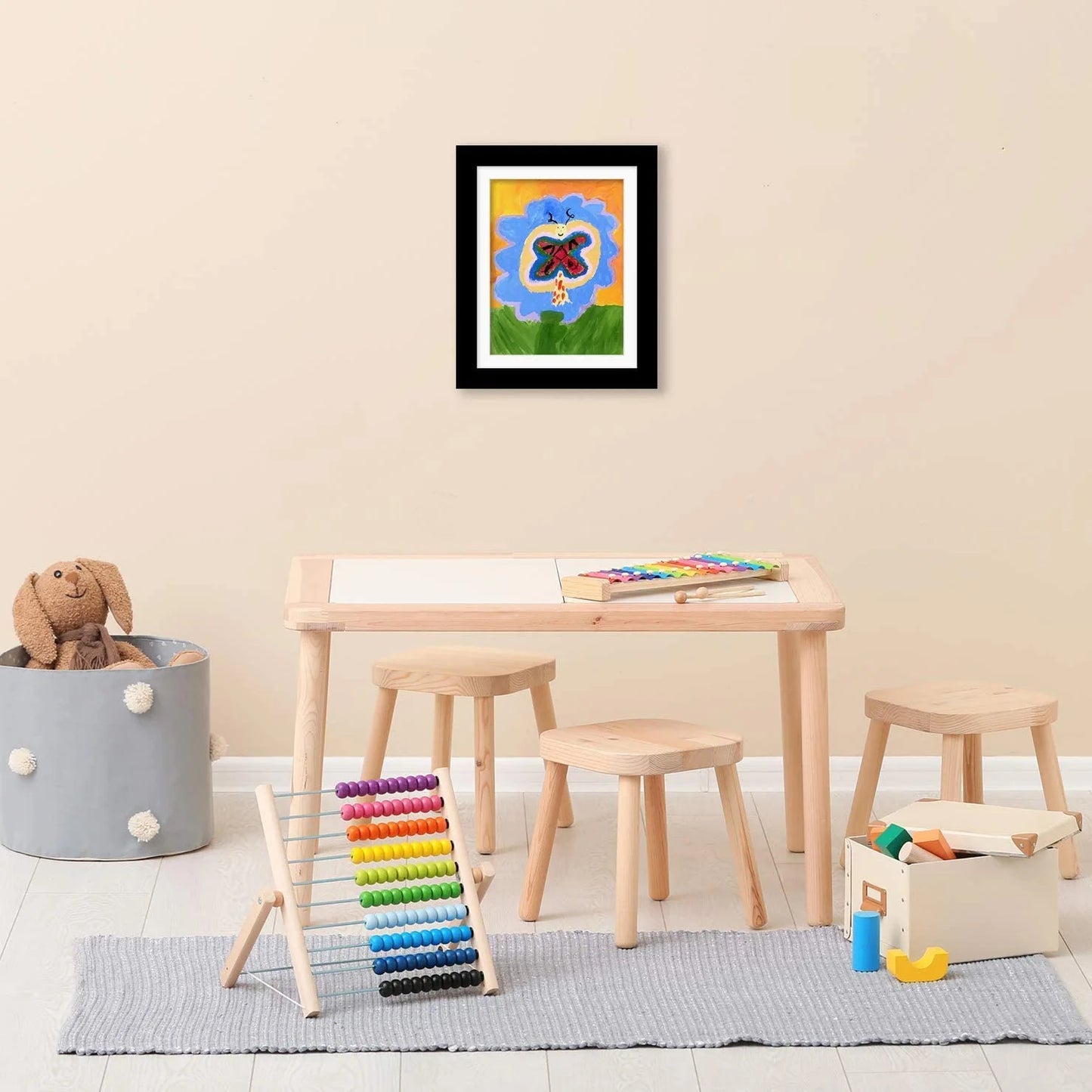 Children Art Frames Magnetic Front Open Changeable Kids Frametory for Poster Photo Drawing Paintings Pictures Display Home Decor