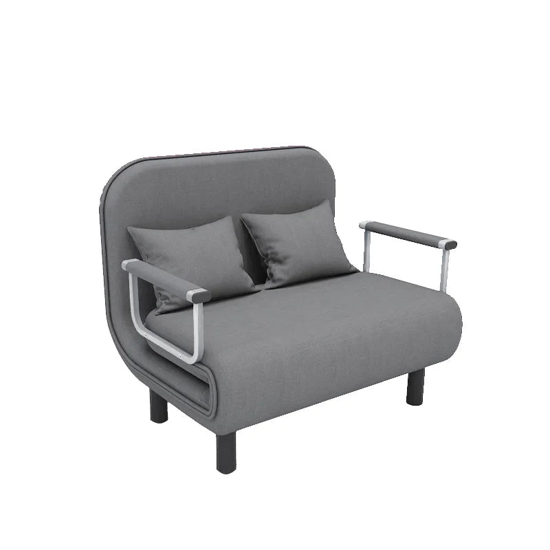 IHOME 65CM sofá cama plegable Simple gris apartamento pequeña familia silla reclinable Simple sofá cama plegable individual 2024 Dropshopping