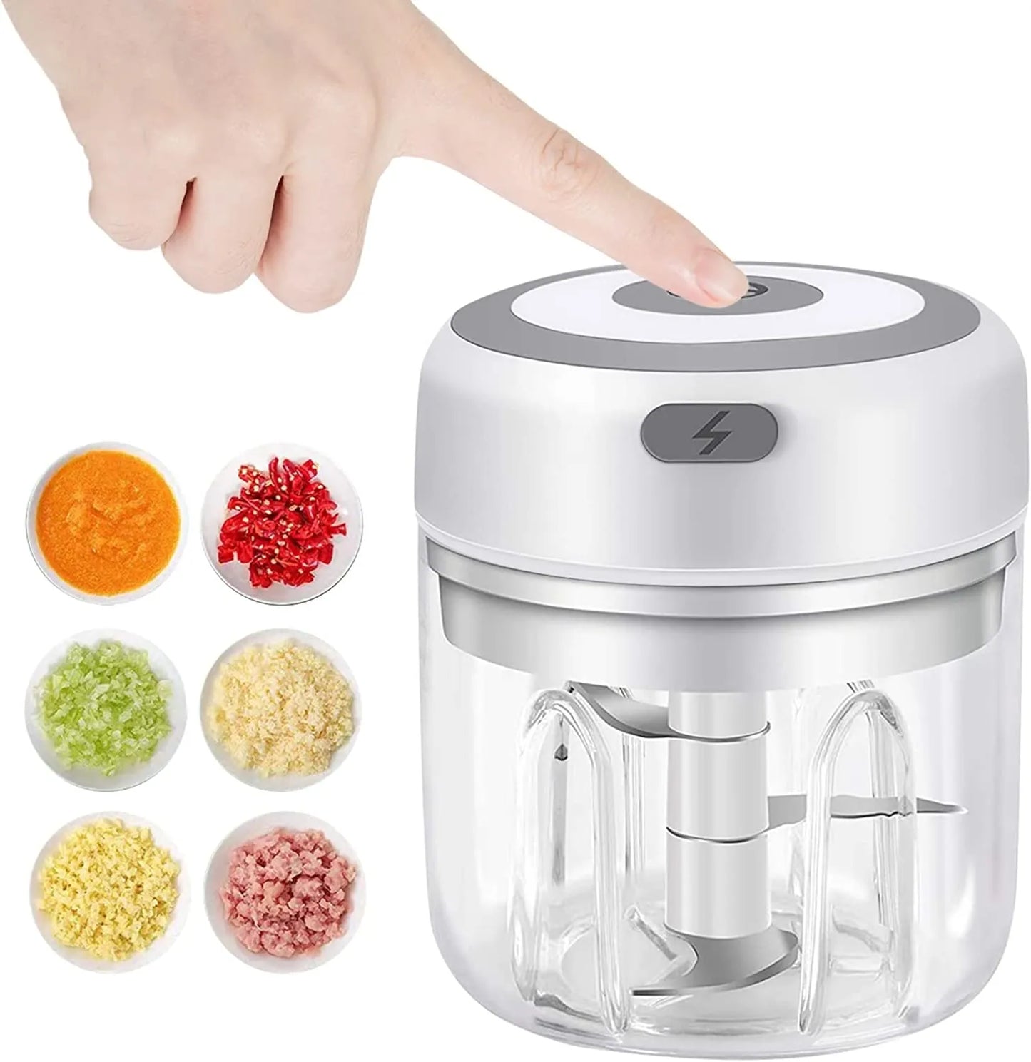 Mini hachoir à ail électrique hachoir à viande USB broyeur à ail Machine robuste et Durable broyeur de légumes au gingembre écrasé ustensiles de cuisine