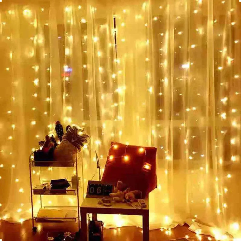 3M Christmas Ornament LED Fairy String Curtain Lights Garland Festoon Christmas Decor for Home New Year 2023 Xmas 2022 Navidad