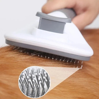 Brosse pour chien et chat, auto-nettoyante, épilateur de poils d'animaux, outils de toilettage, peigne démêlant, accessoires pour chiens