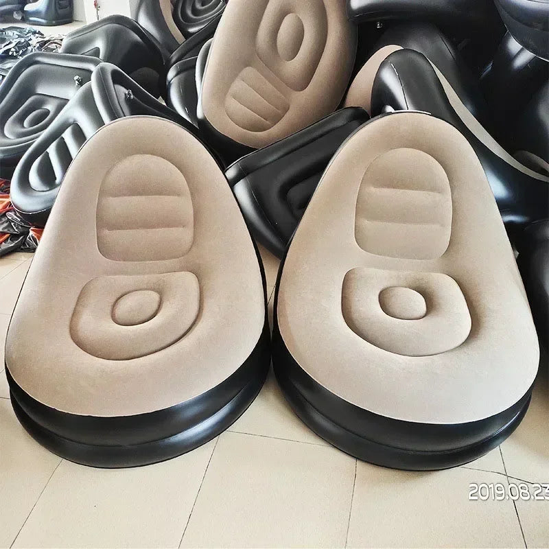 Inflatable Portable Sofa Folding Lazy Bean Bag Sofas Chair Pouf Puff Couch Tatami Living Room Footstool Inflatable Bed Set