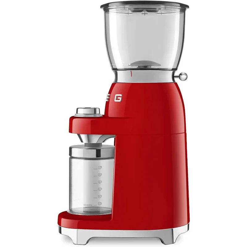 Molinillo de café estético estilo retro años 50 Smeg, CGF01 (rojo) grande