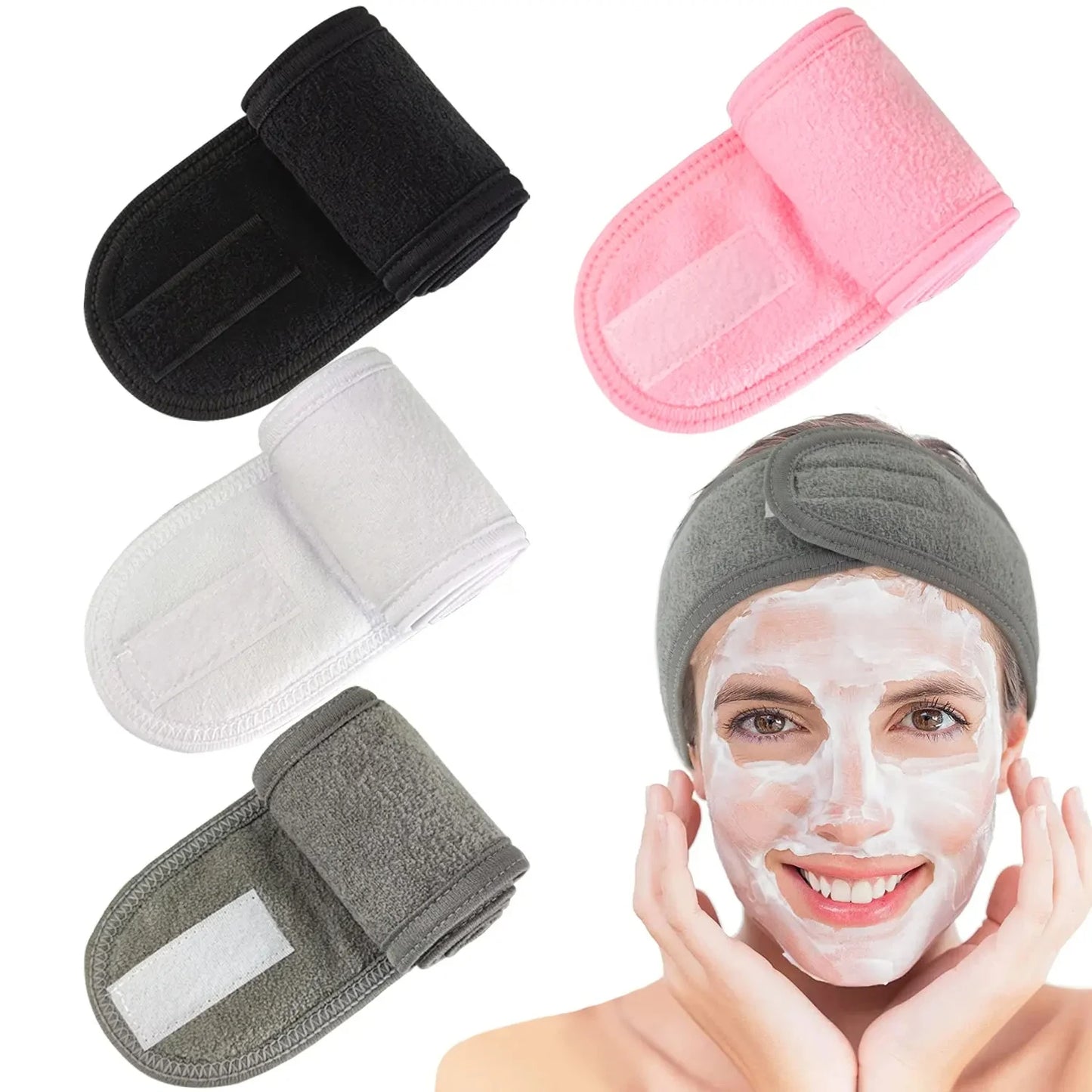 Bandeau réglable large bandeau Yoga Spa bain douche maquillage lavage visage cosmétique bandeau pour femmes dames maquillage accessoires