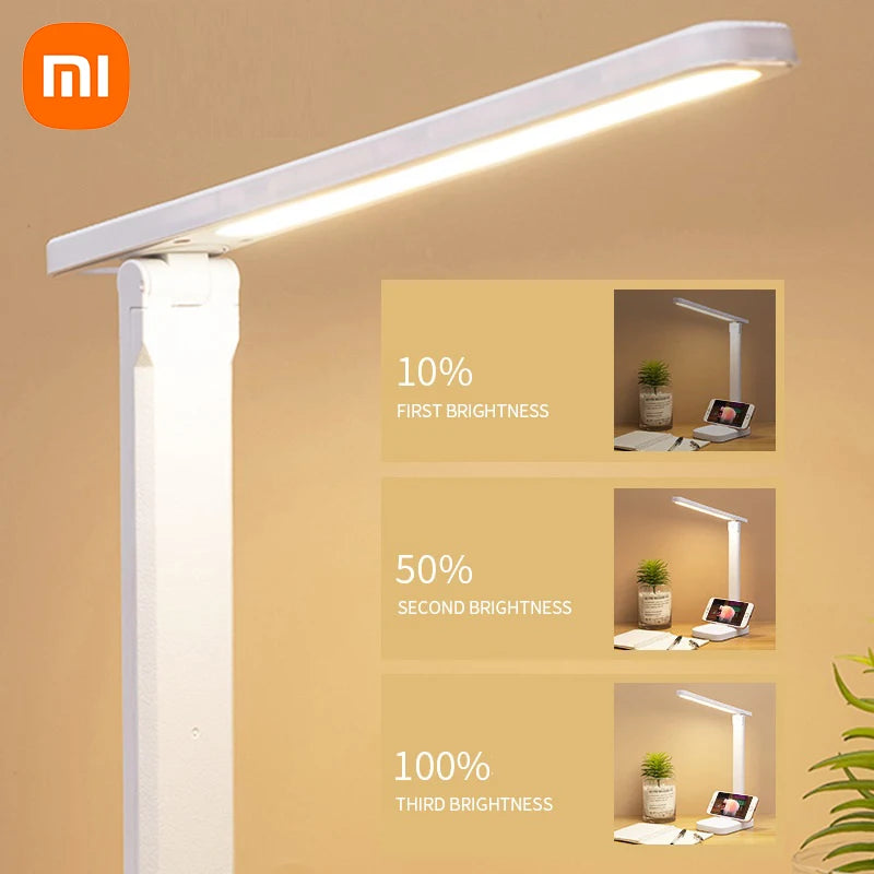 Xiaomi – lampe de Table pliante tactile Led, lampe de chevet, de lecture, Protection des yeux, lampe de nuit Portable, batterie 4000mAh, lampe de bureau à intensité variable