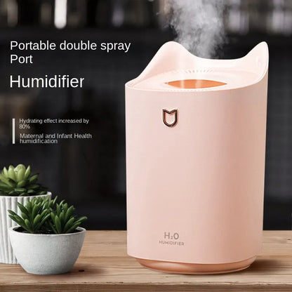 Humidificateur d'air à double Jet de 3000Ml, atomiseur de grande capacité, diffuseur d'arôme ultrasonique, machine à brume fraîche, purificateur d'air