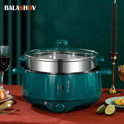 Electric MultiCooker Rice Cooker Multifunctional Frying Flat Pan Non-stick Cookware Multi Hotpot Soup Cooking Kitchen Appliances