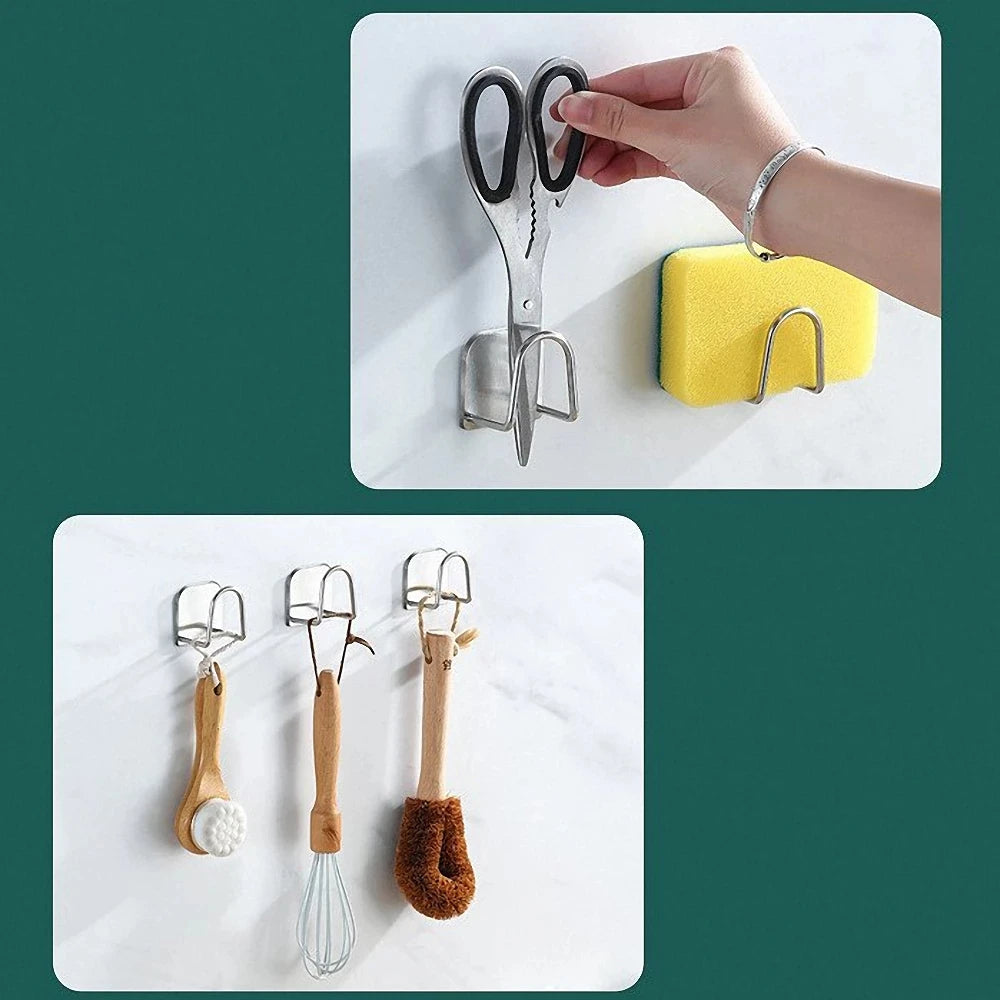 Ventosa portátil, escurridor de acero inoxidable, estante para paños de limpieza, escurridor de platos, soporte de esponja, estante para fregadero, accesorios de cocina