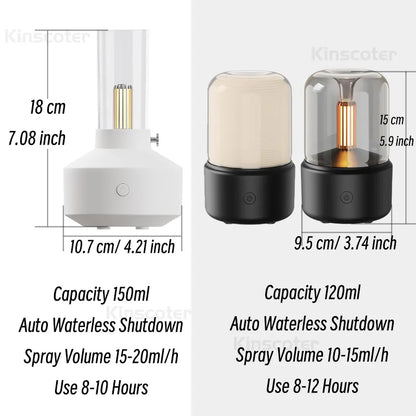 KINSCOTER Mini difusor de Aroma portátil, humidificador de aire USB, aceite esencial, luz nocturna, generador de niebla fría, pulverizador para regalo en el hogar