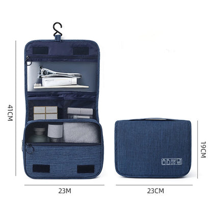 Trousse de toilette Portable avec crochet suspendu, étanche, sac de rangement de cosmétiques de salle de bains pour femmes, trousse de maquillage de voyage de grande capacité pour hommes